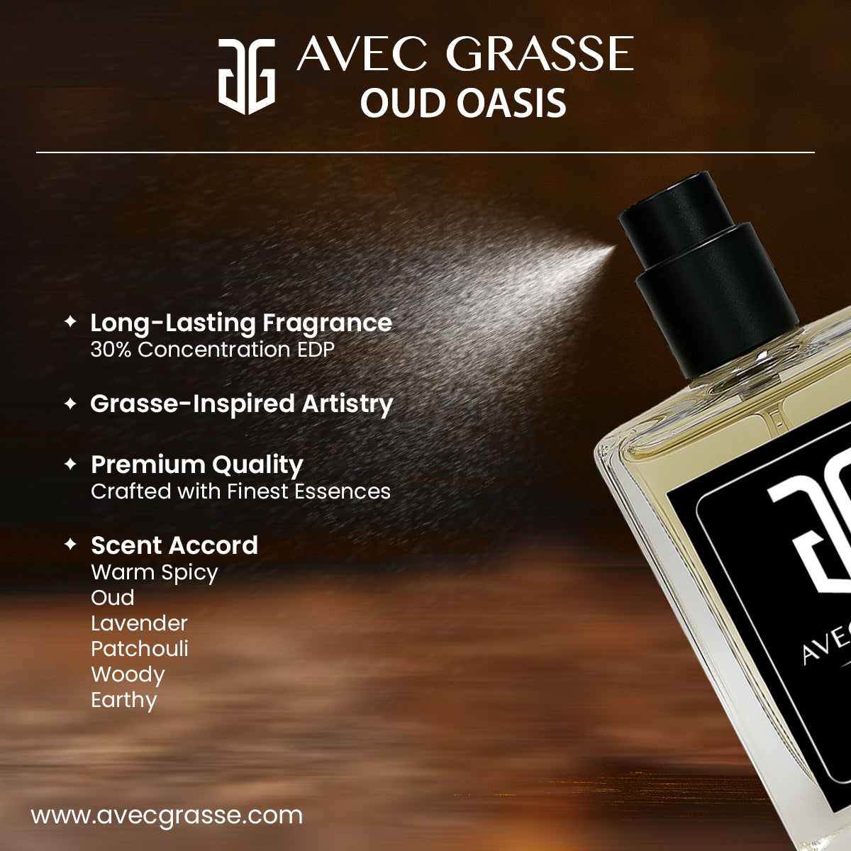 Oud Oasis - 50ml Unisex Eau de Parfum
