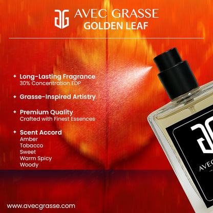 Avec Grasse Golden Leaf - 50ml Men Eau de Parfum